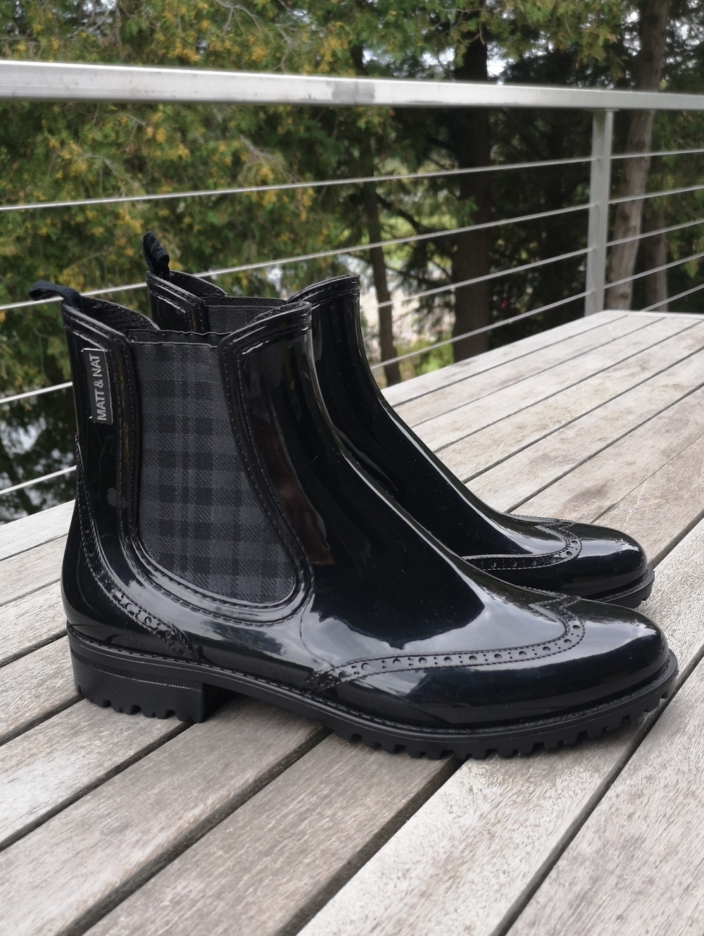 Matt & Nat Denver black rain boots